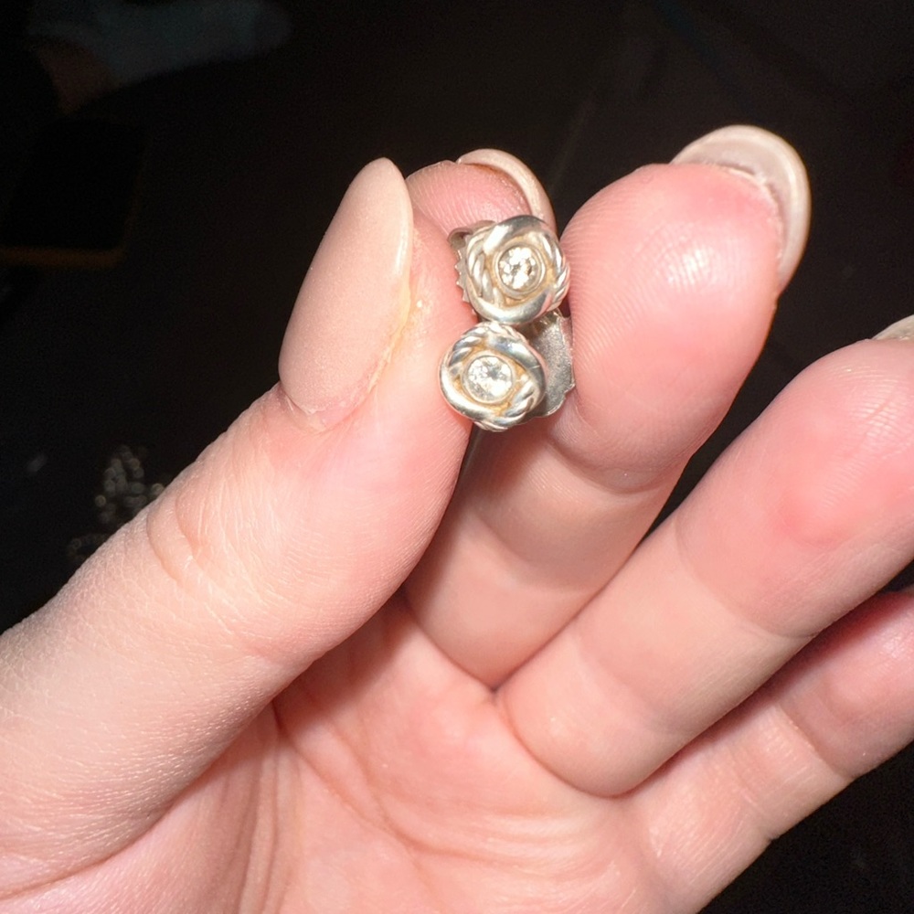 David Yurman diamond earrings